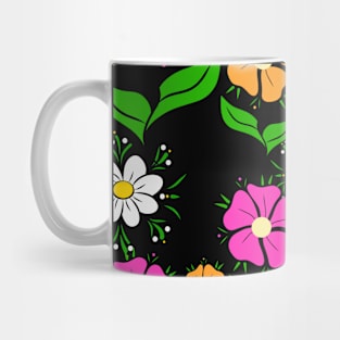 blooming flower pattern daisy blossoms blooms Mug